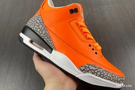 Retro Air "Orange" CT8532-801 394 Affordable Jordan 3 1004
